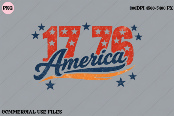 1776 America Distressed Retro Graphic: A Design Asset with History