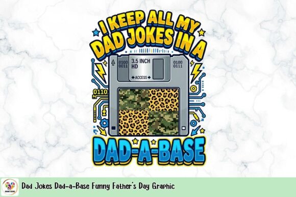 Dad Jokes Dad-a-Base: A Graphic for Father's Day Fun