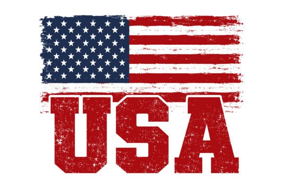 Distressed USA Flag Graphic: Authentic Patriotism in Pixels