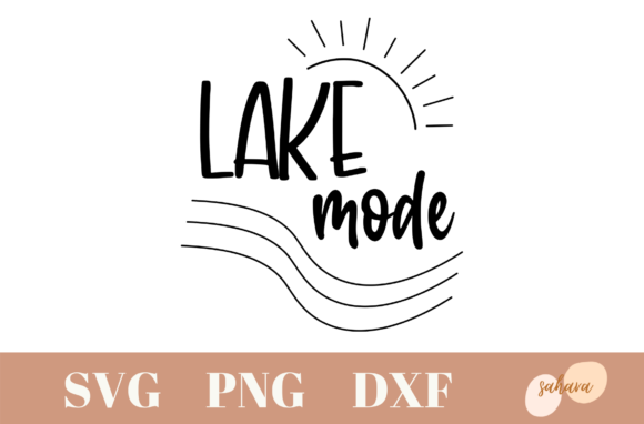 Embrace the Vibe: Lake Mode Summer Design Graphic
