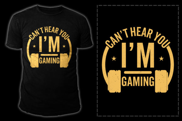 Gaming T-shirt Design Vector: 