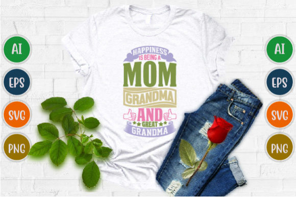 Great Grandma, Mom Lover Graphic: A Design Asset for Multi-Generational Branding