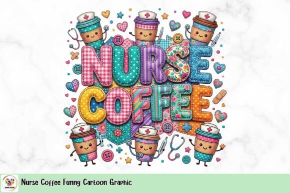 Injecting Personality: The Nurse Coffee Funny Cartoon Graphic