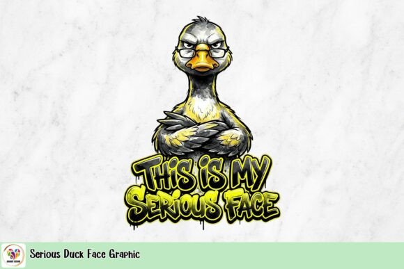 The Serious Duck Face Graphic: A Quirky Asset for Your Brand