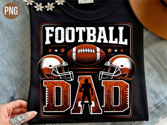 Unleash Game Day Spirit: The Football Dad Helmet PNG